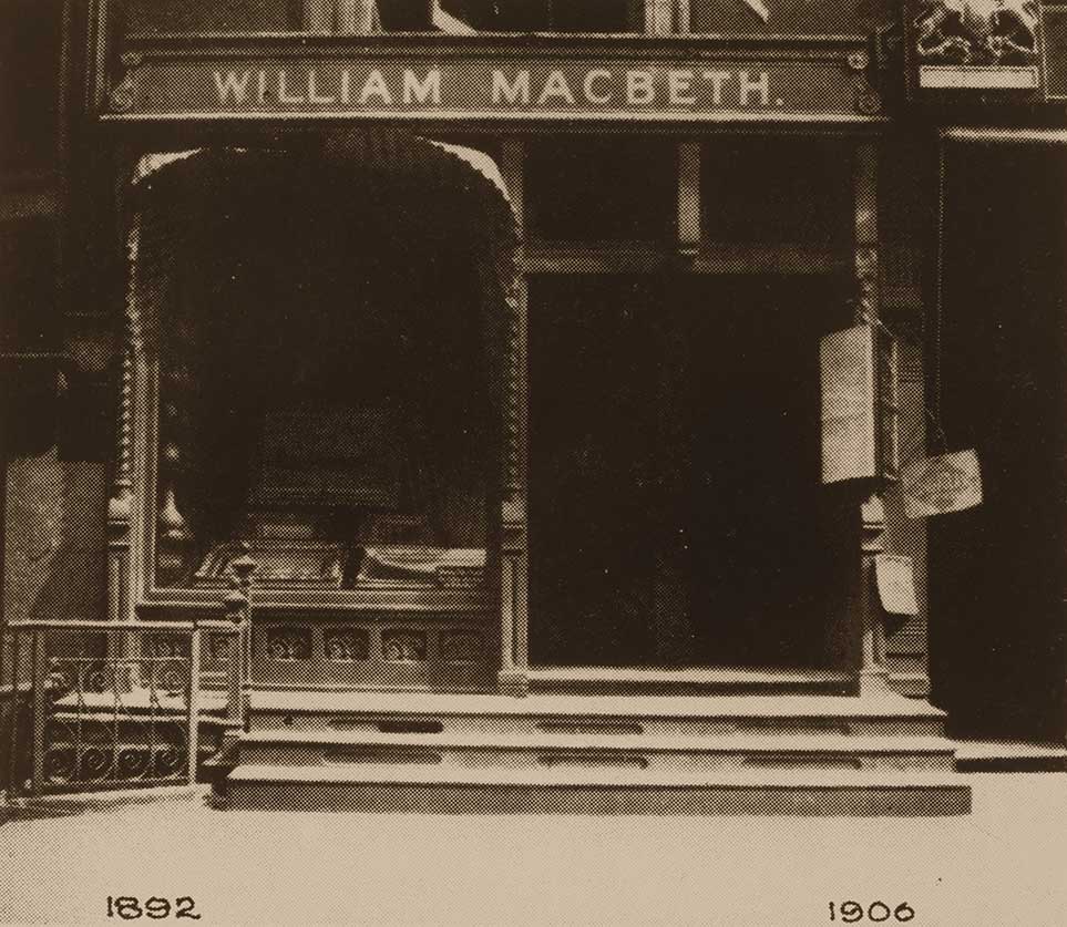 Photograph of the first location of the Macbeth Gallery at 237 Fifth Avenue, New York, N.Y.